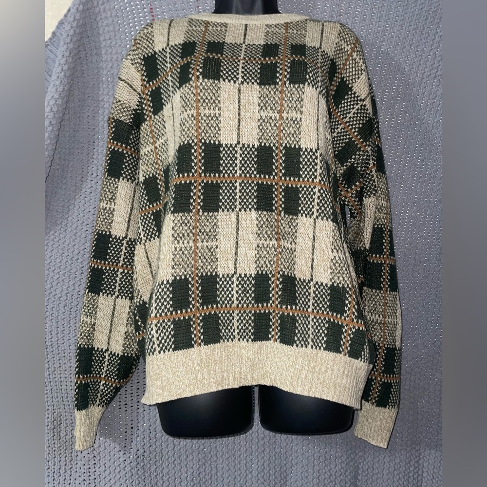 Vtg International Trading Company acrylic sweater XXL Emo Eclectic Grandpa core